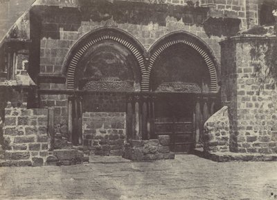 Jerusalem. Lower Arcades of the Church of the Holy Sepulchre by Maxime Du Camp